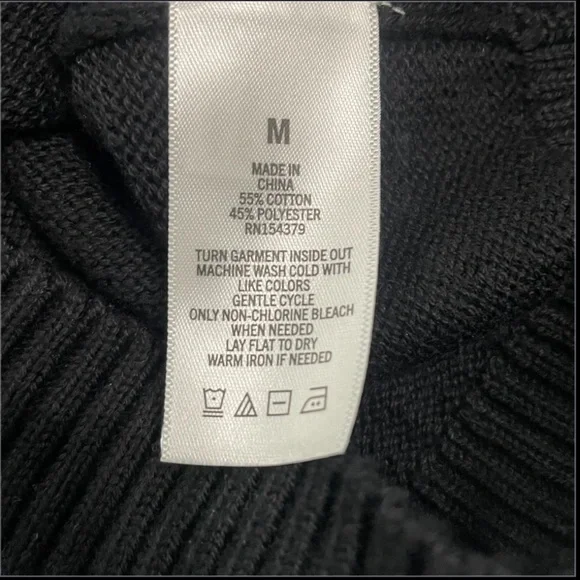 Aeropostale Black Cowl Neck Knit Sweater - Picture 6 of 11